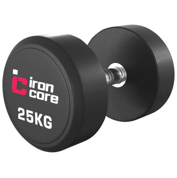 Гантельный ряд обрезиненный IRON CORE Standard 10 пар 2.5 - 25кг IC1012 2,5-25