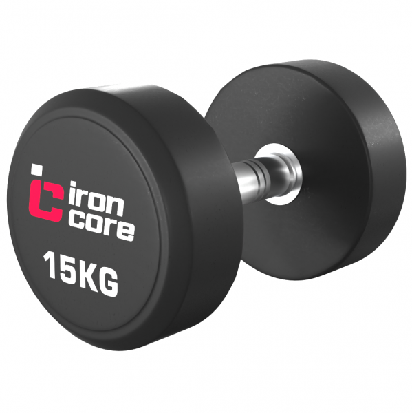 Гантельный ряд обрезиненный IRON CORE Standard 10 пар 12.5 - 35 кг IC1012 12,5-35