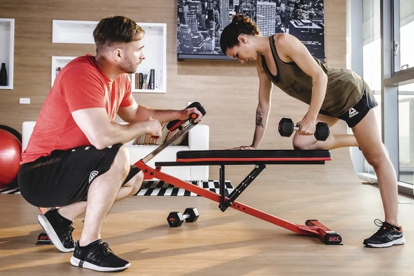 Комплект обрезиненных октагональных гантелей 5 пар от 10 до 20 кг UFC Octagon Dumbbell