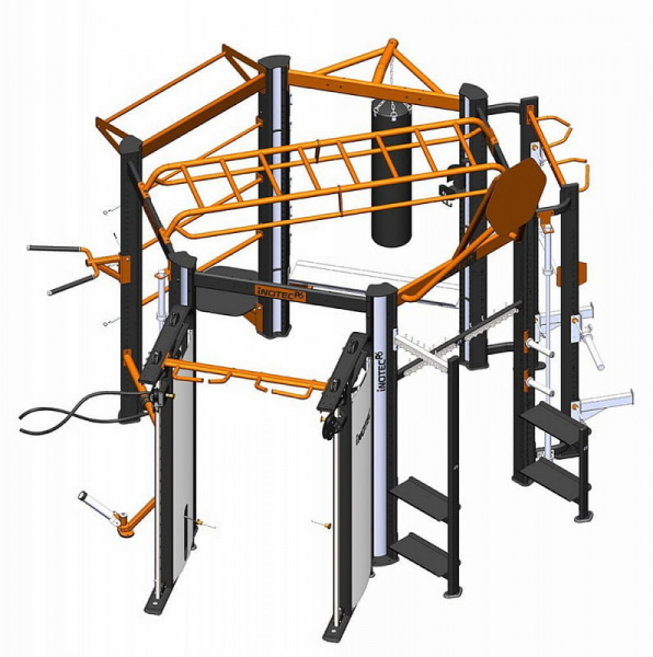 Профессиональный комплекс для групповых, функциональных, кросфит и workout тренировок Inotec P6 TOP PLUS